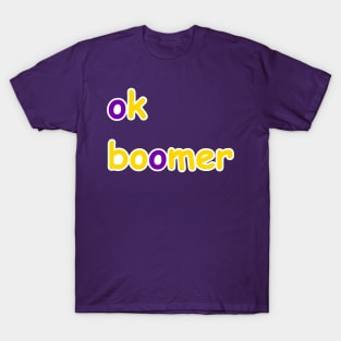 ok boomer: Intersex Pride T-Shirt